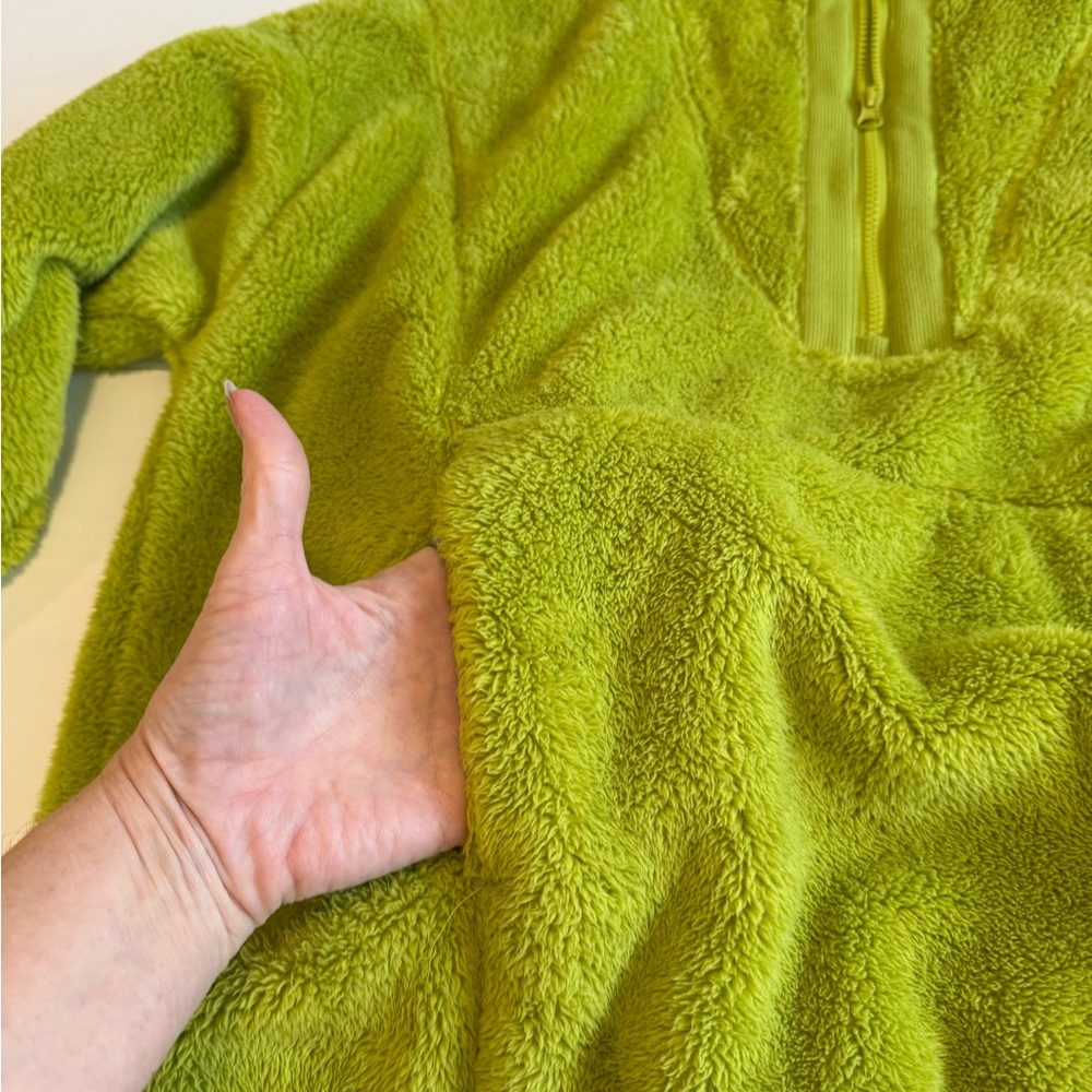 JoyLab Vibrant Green Fleece Top - Picture 3 of 7